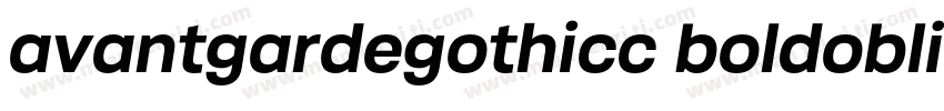avantgardegothicc boldoblique字体转换